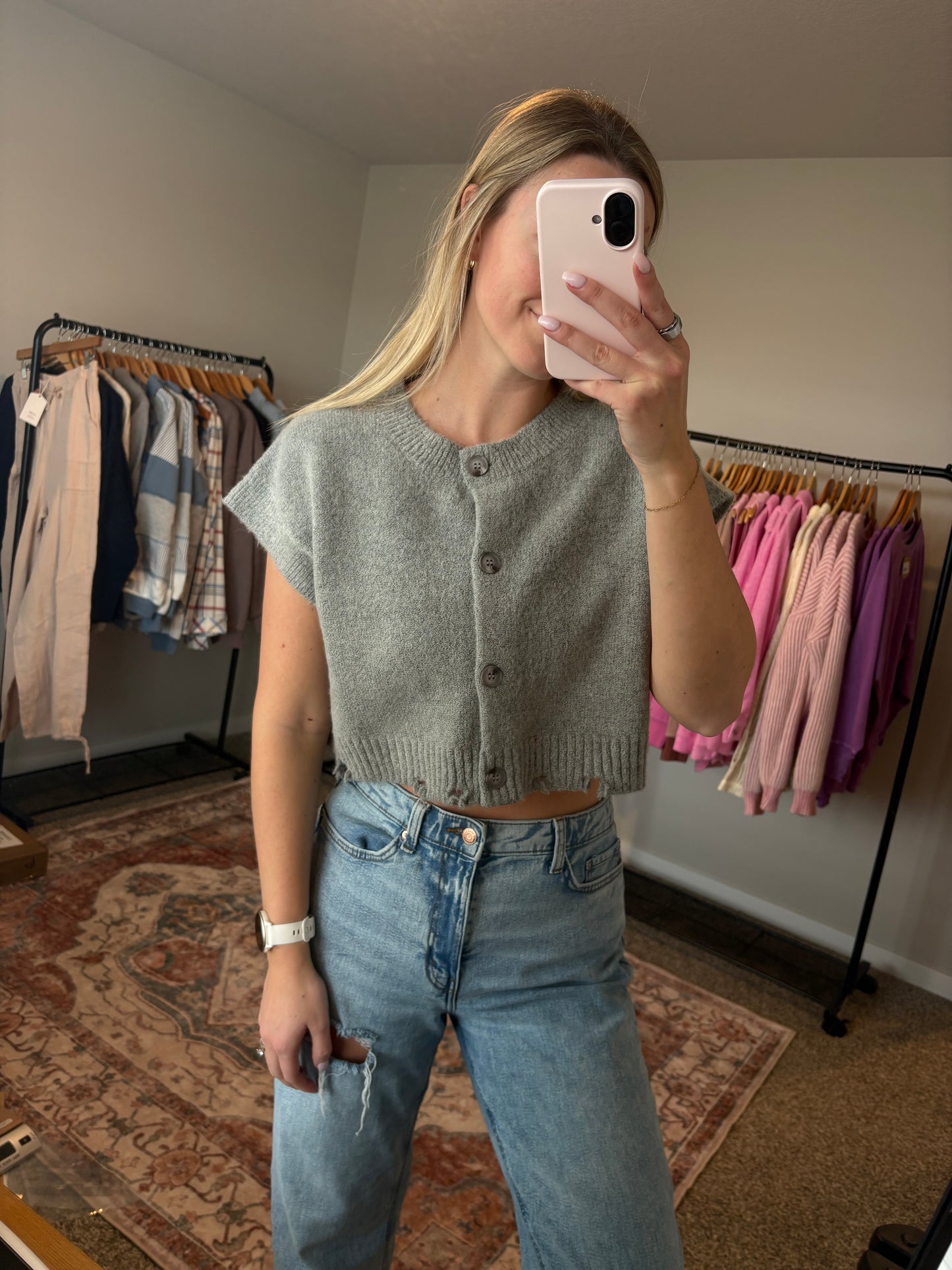 Boxy Sweater Vest
