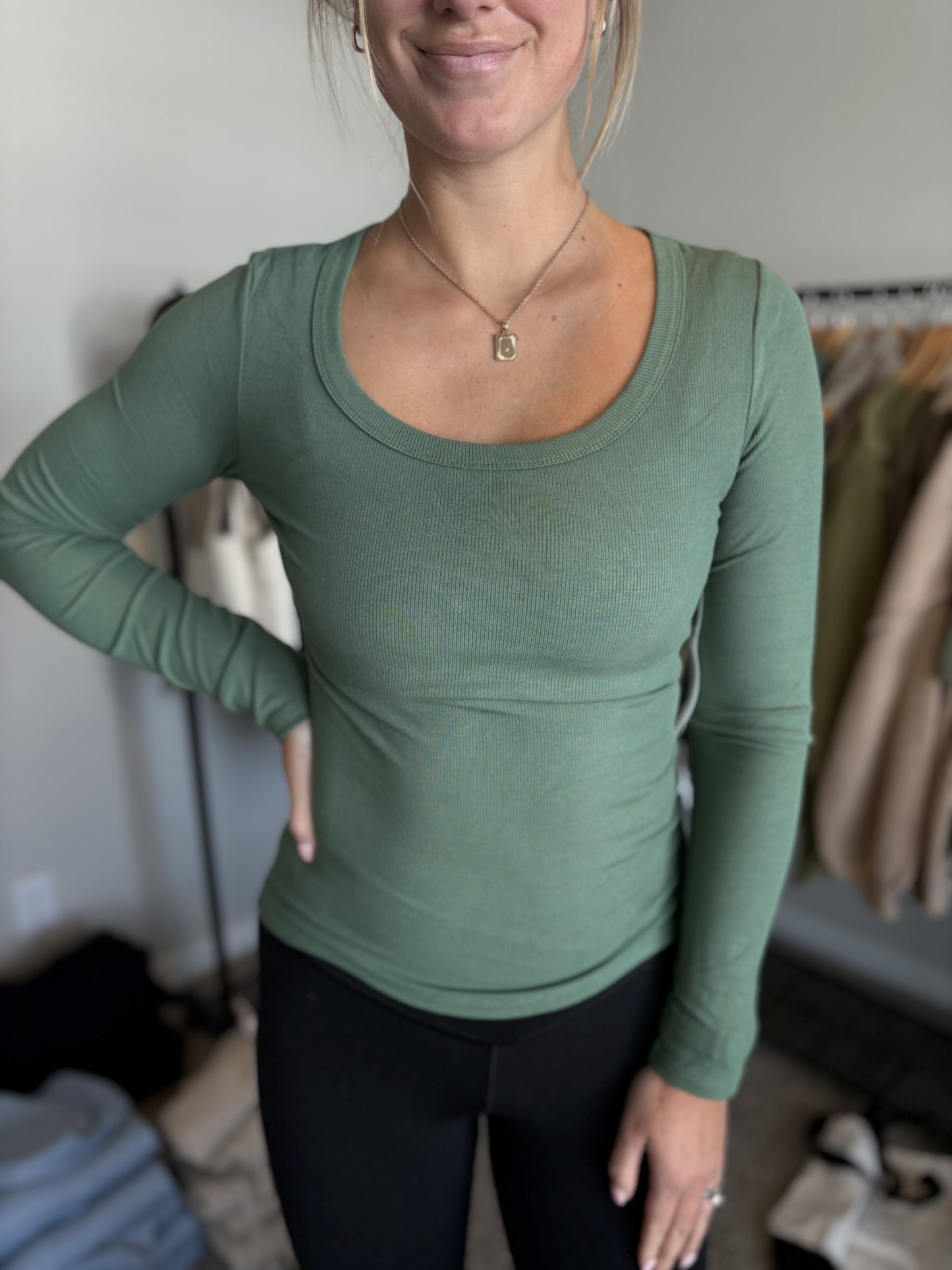 Dark Basil Long Sleeve