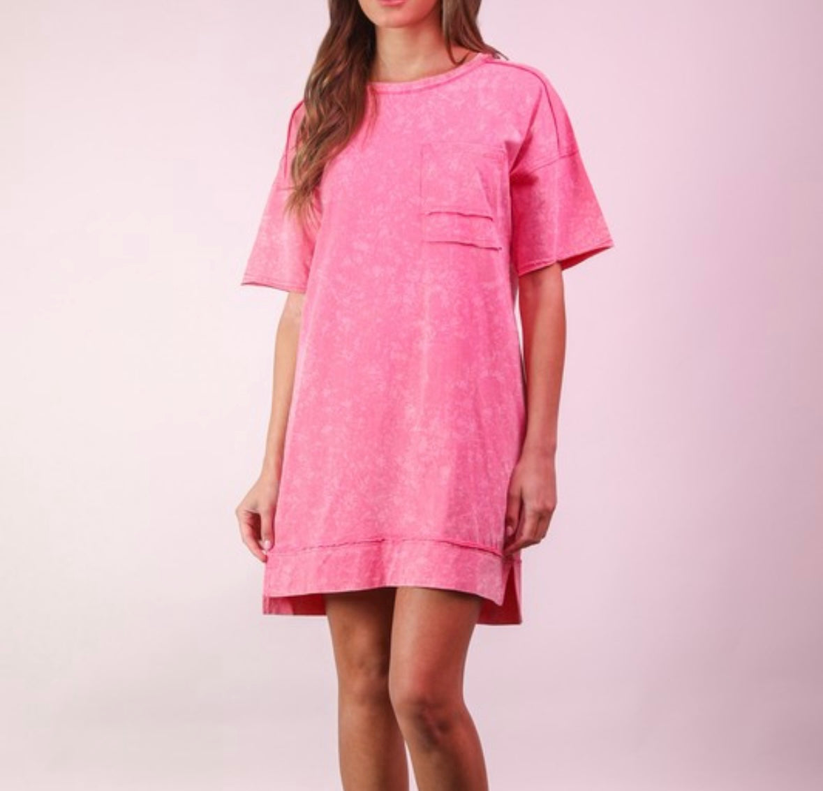 Pink T-Shirt Dress