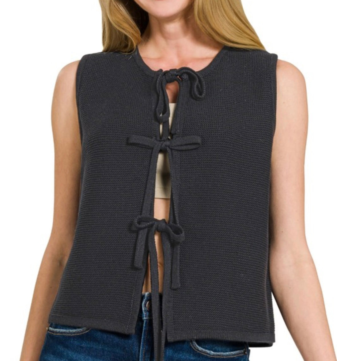 Tie Front Vest