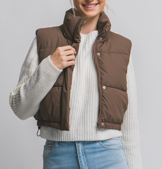 Espresso Puffer Vest