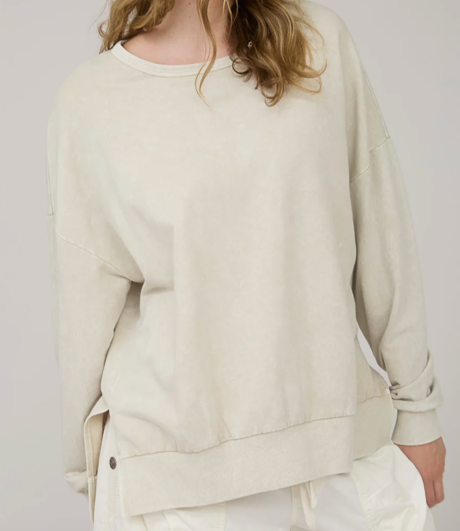 Oatmeal Washed Crewneck