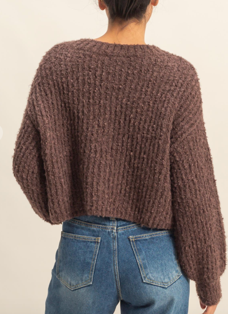 Chestnut Cardigan Sweater