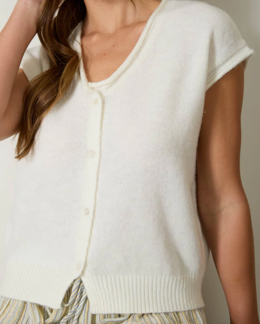 Cream Cardigan Sweater