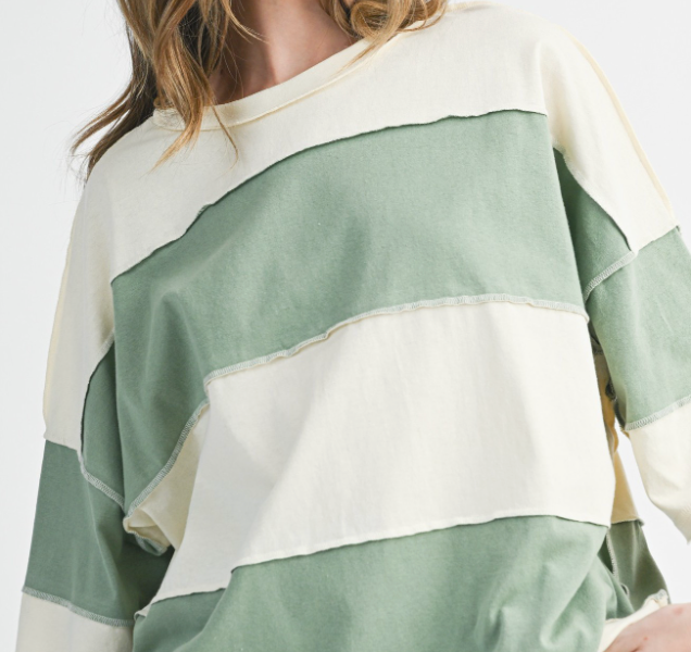 Contrast Panel Shirt