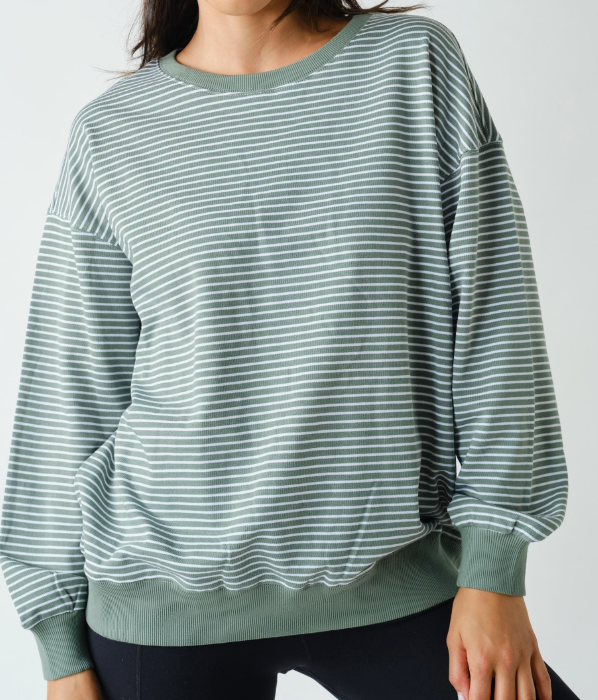 Coastal Stripe Crew