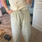 Olive Linen Pants