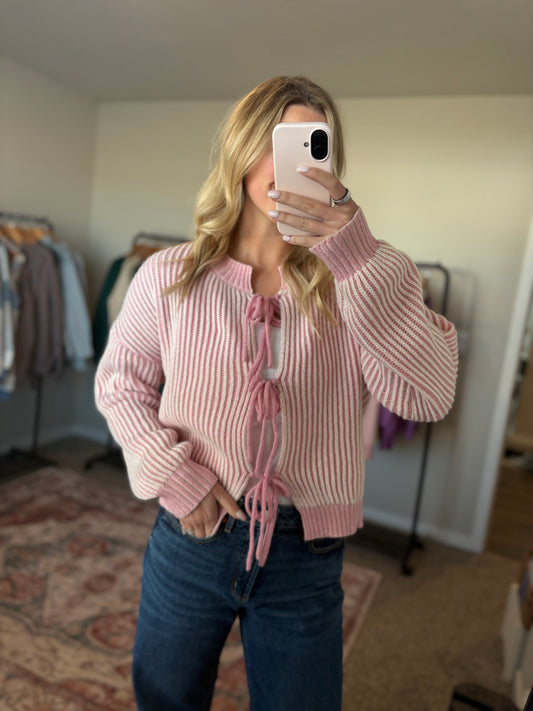 Pink Two-Tone Sweater