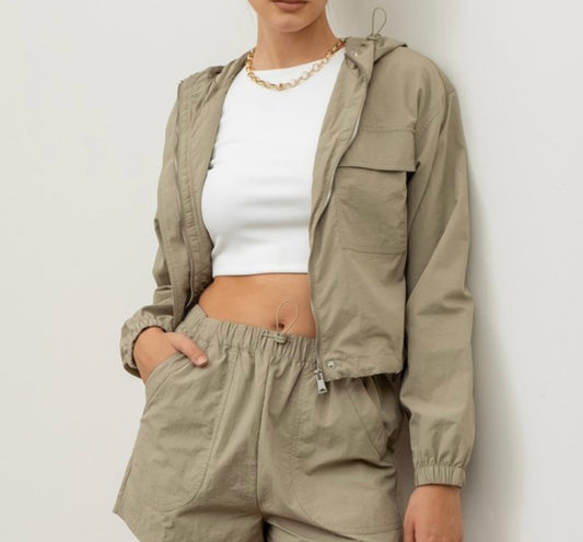 Olive Windbreaker