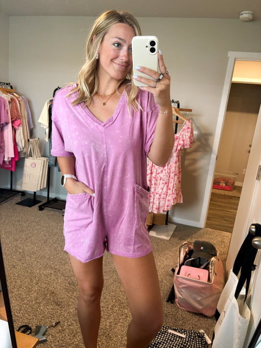 Mineral Washed Romper