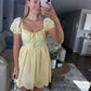 Butter Yellow Mini Dress