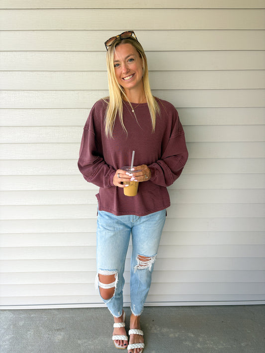 Exposed Seam Top