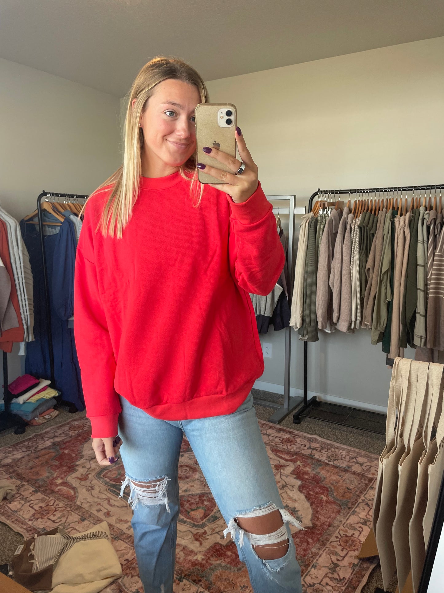 Red Crewneck