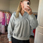 Grey Collar Sweatshirt
