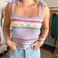 Lavender Crochet Tank