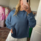 Blue Hooded Pullover