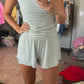 Stripe Tank & Shorts Set