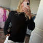 Black Ribbed Sweater