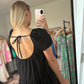 Black Puff Sleeve Dress