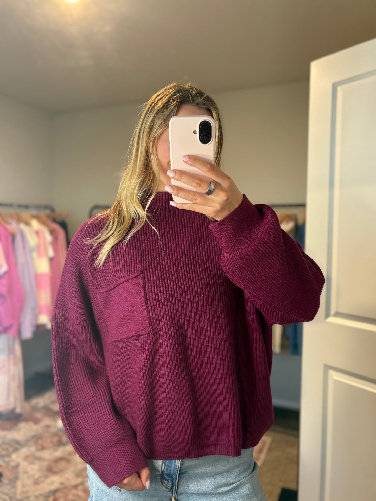 Plum Sweater