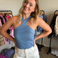 Sky Blue Halterneck