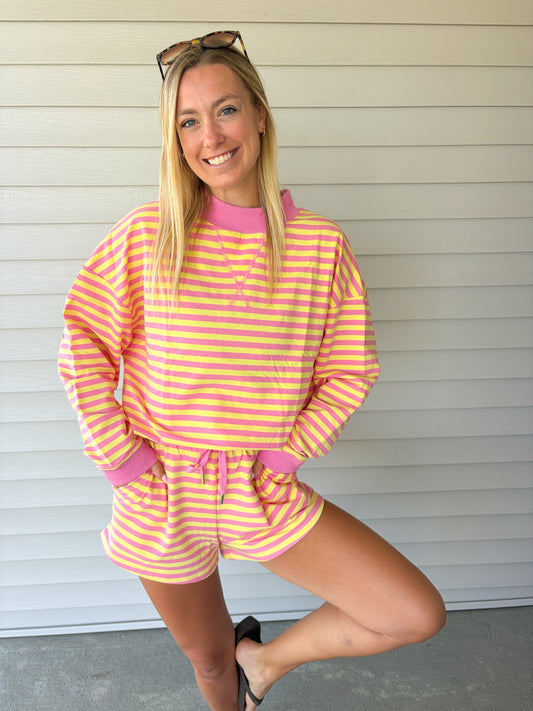 Pink Lemonade Mock Neck