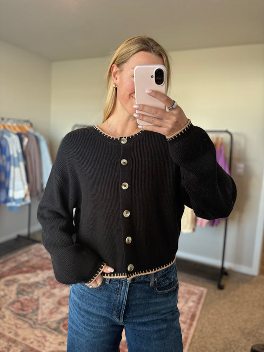 Stitched Cardigan