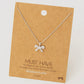 Rhinestone Bow Pendant