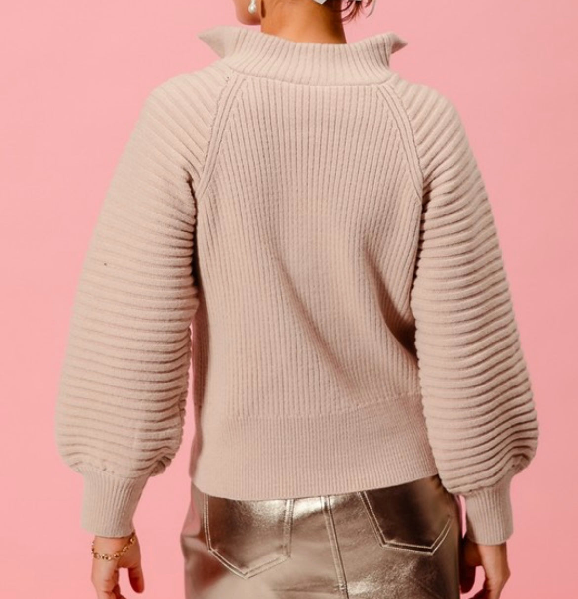 Taupe Half-Zip