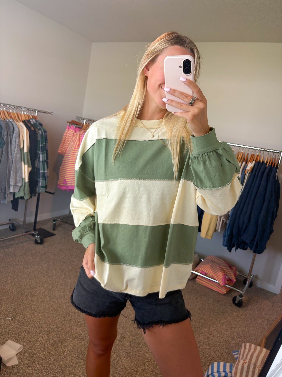 Contrast Panel Shirt