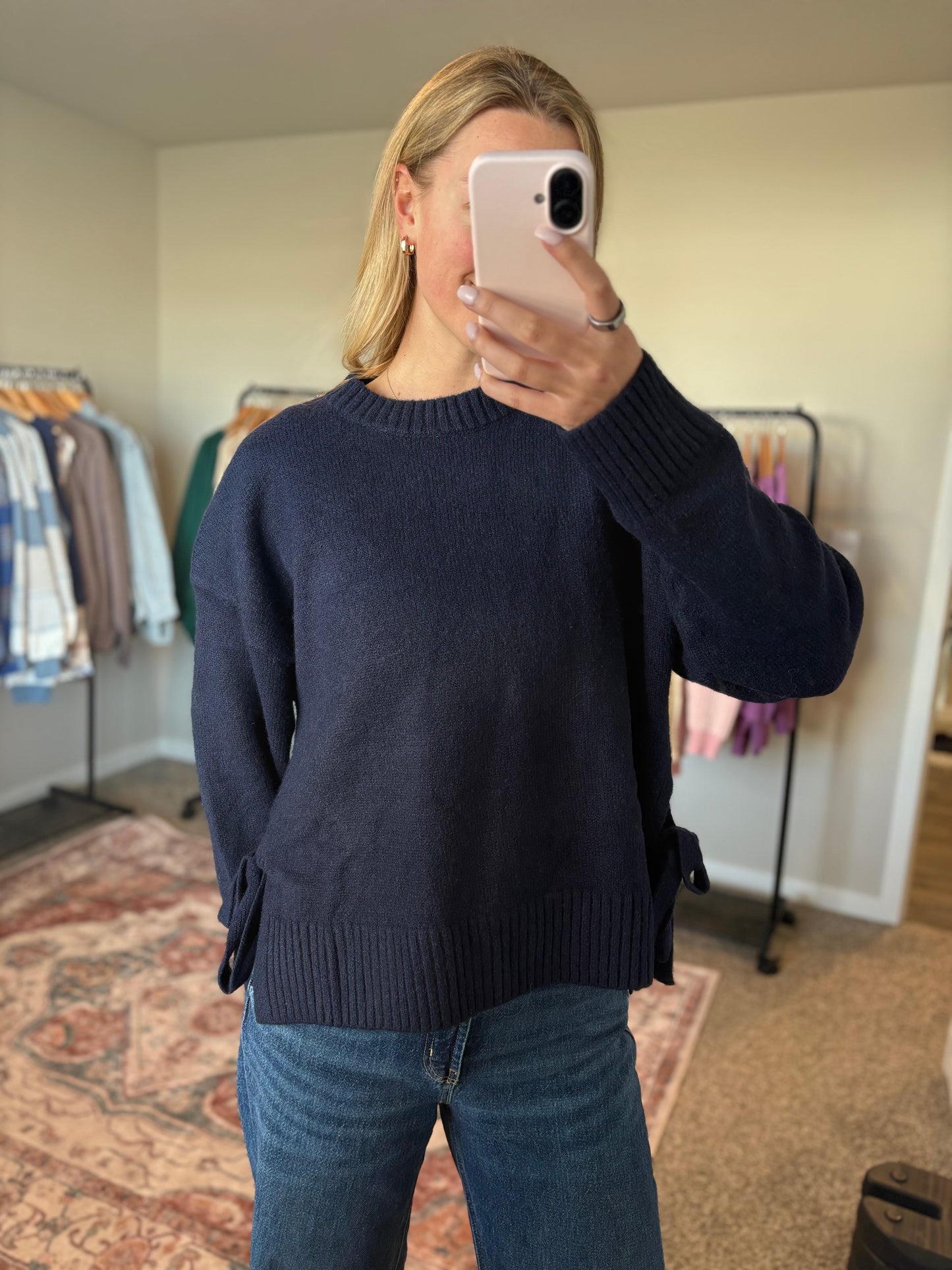Side-Tie Sweater