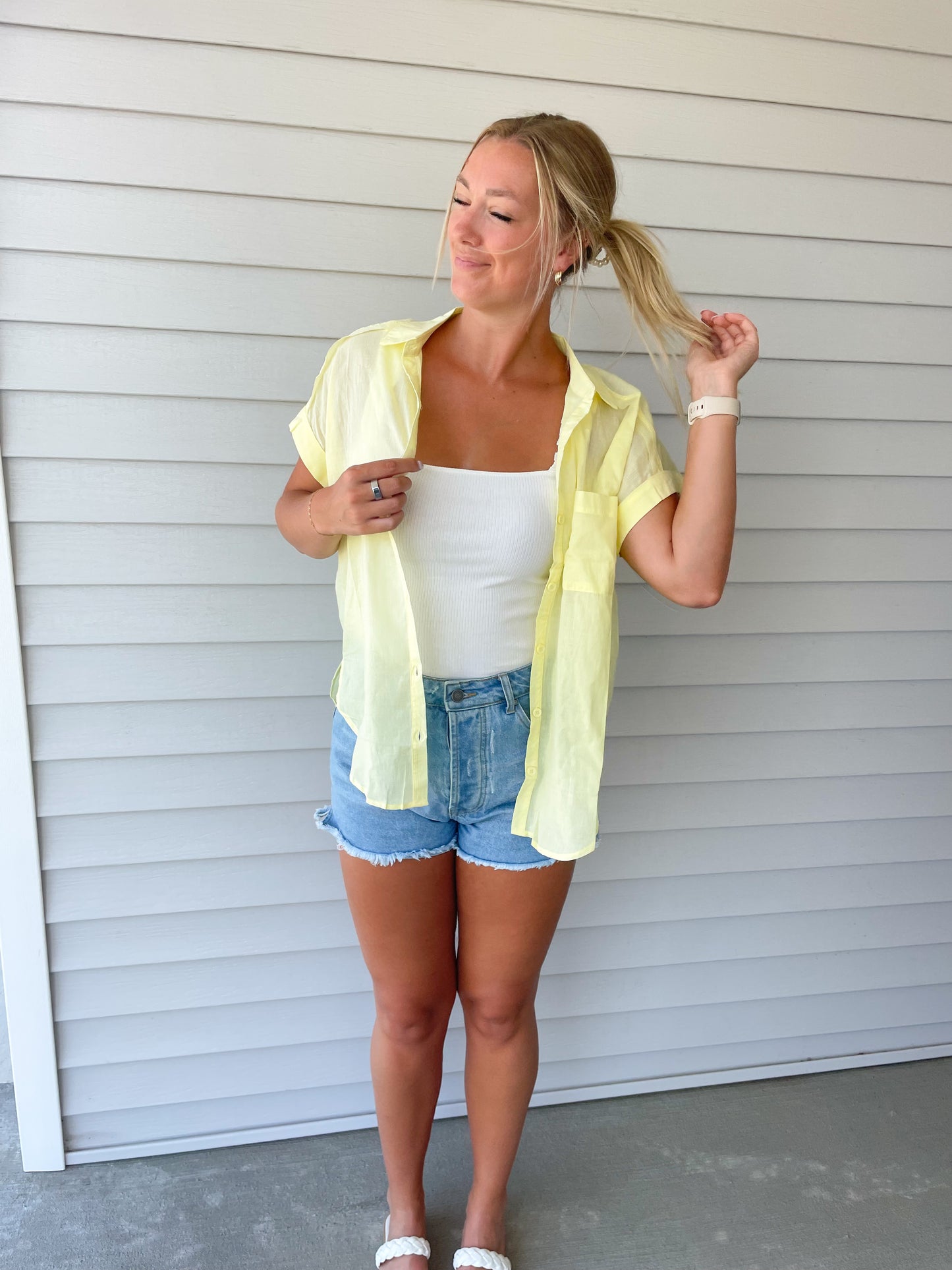 Yellow Cotton Shirt