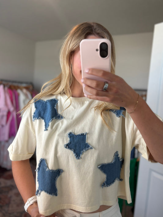 Star patch top