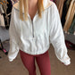 White Half Zip