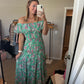 Light Green Floral Dress