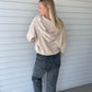 Taupe Ribbed Sweater