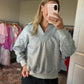 Grey Collar Sweatshirt