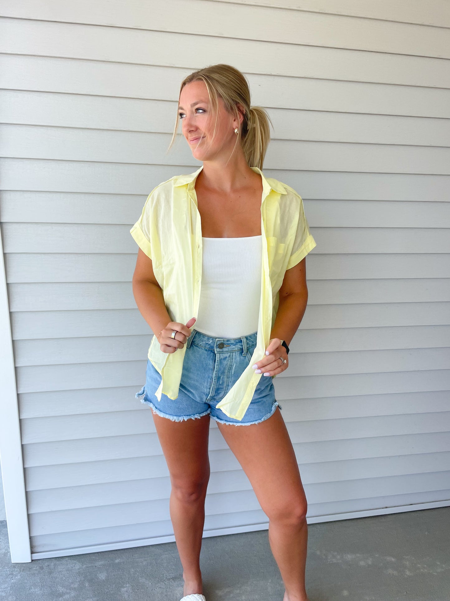 Yellow Cotton Shirt