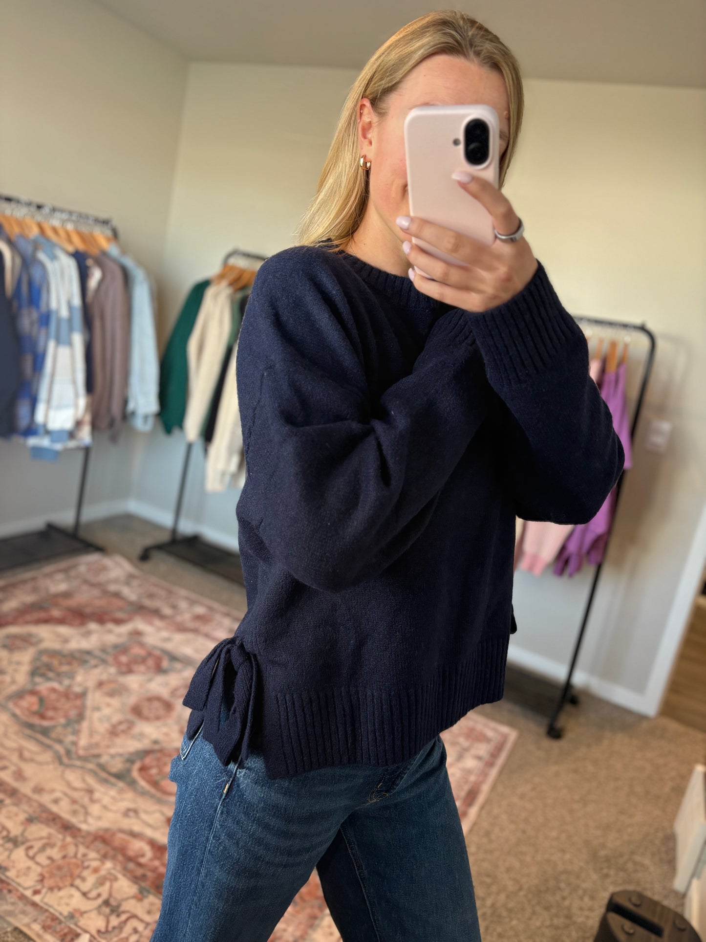 Side-Tie Sweater