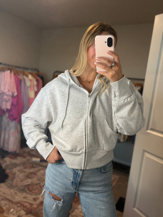 Grey Zip Up
