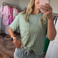 Sage Green Pocket Tee