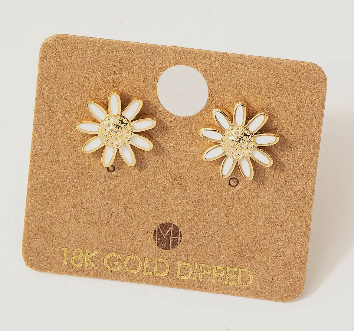 Mini Daisy Flower Stud Earrings