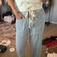 Navy Stripe Pants