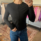 Black Ribbed Top
