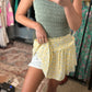 Yellow Floral Skirt