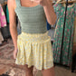 Yellow Floral Skirt
