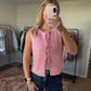 Pink Tie Sweater Vest