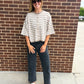 Stripe Short Sleeve Cardigan