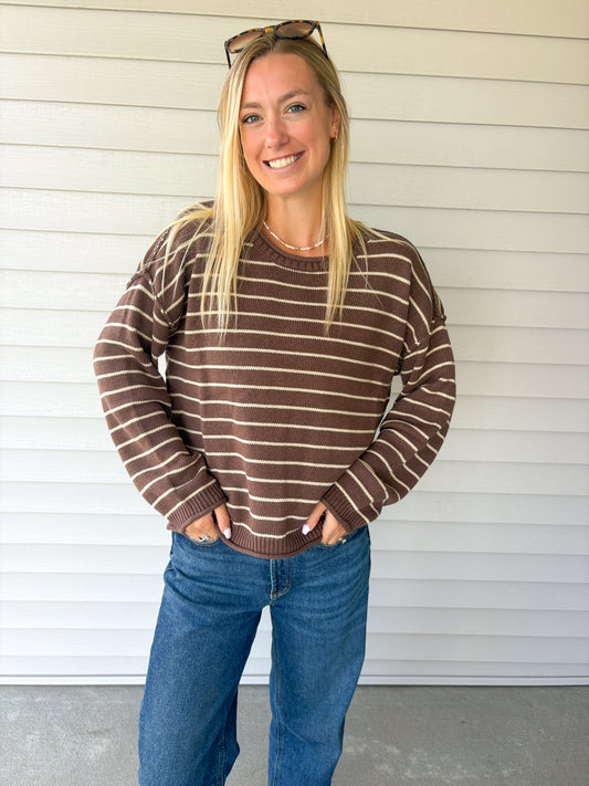 Chocolate Stripe Sweater