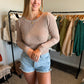 Taupe Sweater Top